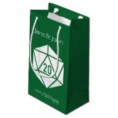 Tafelblad Chic in groene cadeautas (Achterkant Gekanteld)