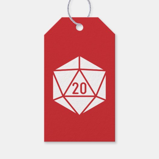 Tafelblad Chic in Kers Gift Tag Cadeaulabel (Voorkant)