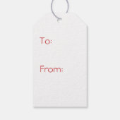 Tafelblad Chic in Kers Gift Tag Cadeaulabel (Achterkant)