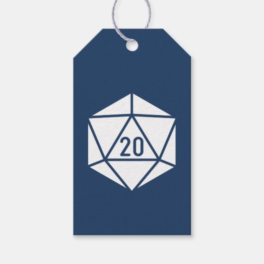 Tafelblad Chic in Navy Cadeaubijsluiter Cadeaulabel (Voorkant)