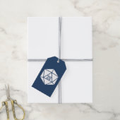 Tafelblad Chic in Navy Cadeaubijsluiter Cadeaulabel (Met Touw)