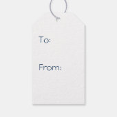 Tafelblad Chic in Navy Cadeaubijsluiter Cadeaulabel (Achterkant)