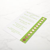 Tafelblad Chic in Peridot Folie Invitation Folie Uitnodiging (Gedraaid)