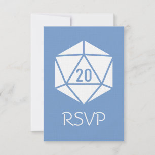 Tafelblad Chic in Periwinkle RSVP-kaart RSVP Kaartje