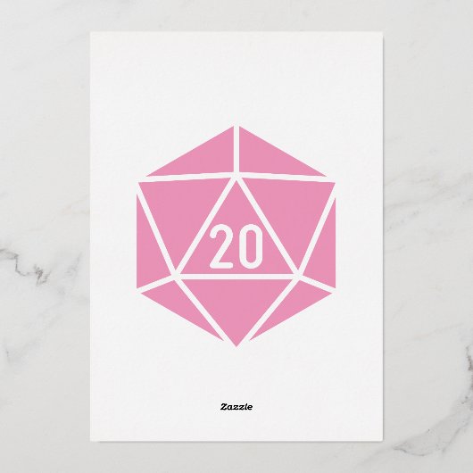 Tafelblad Chic in Petal Pink Folie Invitation Folie Uitnodiging (Achterkant)