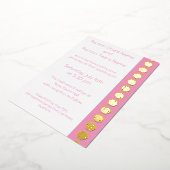 Tafelblad Chic in Petal Pink Folie Invitation Folie Uitnodiging (Gedraaid)