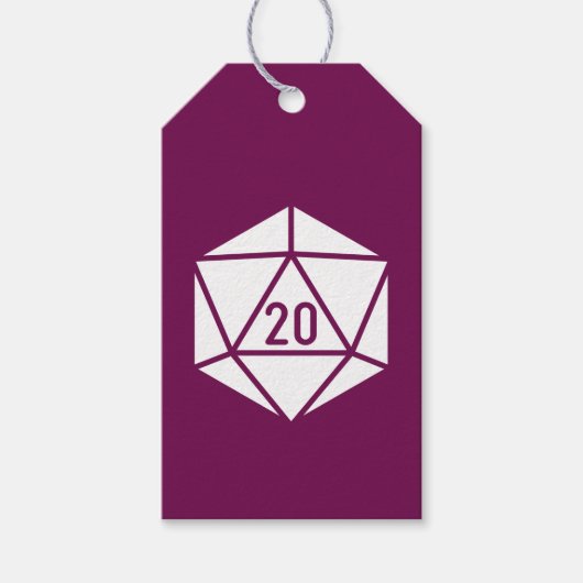 Tafelblad Chic in Wijn Cadeautag Cadeaulabel (Voorkant)