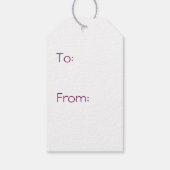 Tafelblad Chic in Wijn Cadeautag Cadeaulabel (Achterkant)