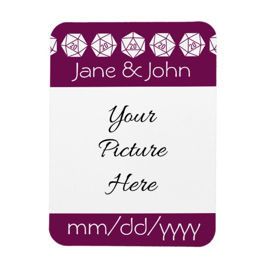 Tafelblad Chic in Wijn Save-the-Date Magneet (Verticaal)