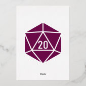 Tafelblad Chic in Wine Folie Invitation Folie Uitnodiging (Achterkant)