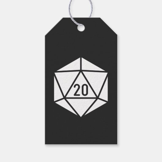 Tafelblad Chic in Zwart Cadeau Label Cadeaulabel (Voorkant)