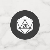 Tafelblad Chic in Zwarte Tafel Confetti (Kleine voorkant)