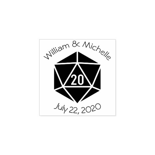 Tafelblad Chique Houten Aankondiging Stempel (Afrduk)