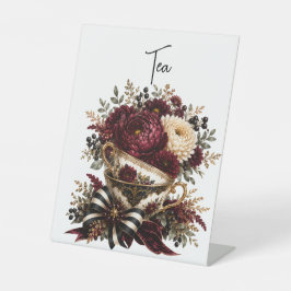Tafelblad Design Reclamebord Met Voetstuk