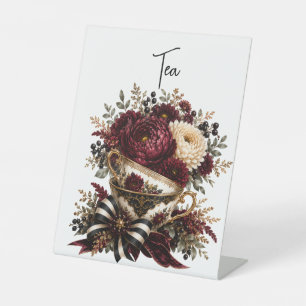 Tafelblad Design Reclamebord Met Voetstuk