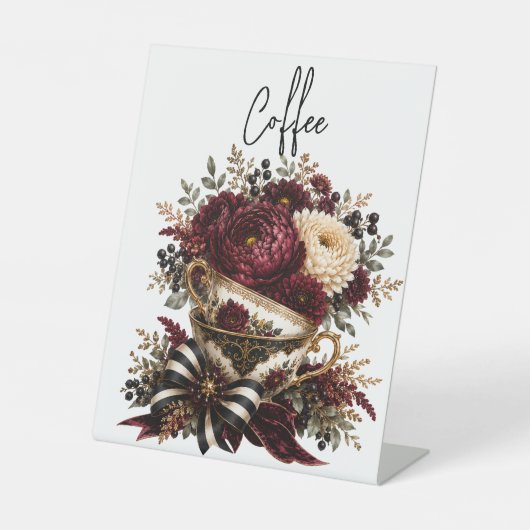 Tafelblad Design Reclamebord Met Voetstuk (Voorkant)