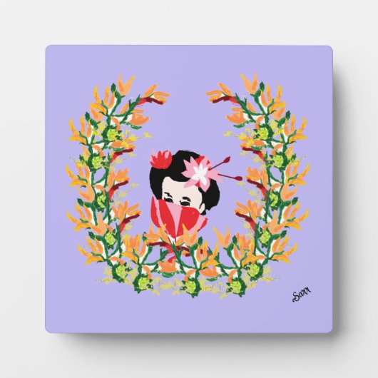 Tafelblad Ezel met Canvas: Elegants Fotoplaat (Voorkant)