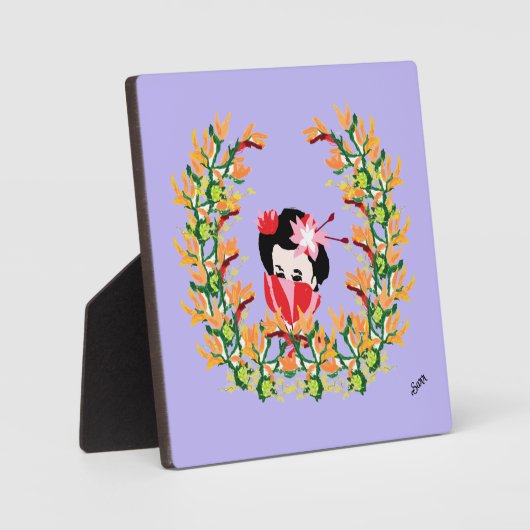 Tafelblad Ezel met Canvas: Elegants Fotoplaat (Voorkant)