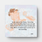 Tafelblad Ezel met Canvas: Redder Jezus Christus Fotoplaat (Voorkant)