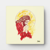 Tafelblad Ezel met doek : Christus in Gebed Fotoplaat (Voorkant)