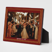 Tafelblad Fotoplaquette met Ezel Fotoplaat (Zijkant)