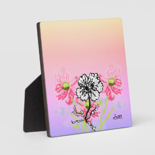 Tafelblad met canvas: Wilde Bloemen Fotoplaat