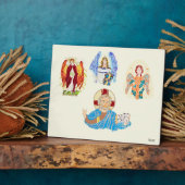 Tafelblad  met Easel : Aartsengelen met Christus Fotoplaat (Zijkant)