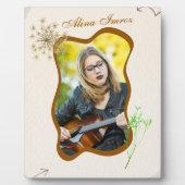  tafelblad plaque 8x10 met ezel fotoplaat (Voorkant)