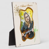  tafelblad plaque 8x10 met ezel fotoplaat (Zijkant)