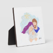 Tafelblad Plaque met Ezel : Geboorte van Jezus Fotoplaat (Voorkant)