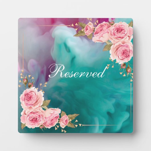 Tafelblad Plaque met Ezel Showcase Uw Geliefde Fotoplaat (Voorkant)