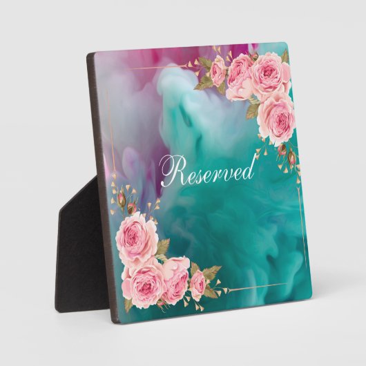 Tafelblad Plaque met Ezel Showcase Uw Geliefde Fotoplaat (Voorkant)