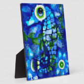 Tafelblad Plaque Whimsical Abstract Seahorse Fotoplaat (Zijkant)