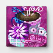 Tafelblad Plaque Whimsical Cup of Coffee Fotoplaat (Voorkant)