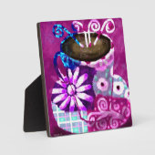 Tafelblad Plaque Whimsical Cup of Coffee Fotoplaat (Voorkant)