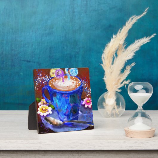 Tafelblad Plaque Whimsical Cup of Coffee Fotoplaat (Insitu)