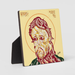 Tafelblad Plaquette met Ezel : Sint Johannes de Do Fotoplaat