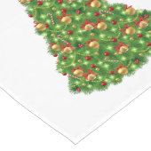 Tafelboom met Kerstmis Lange Tafelloper (Hoek)