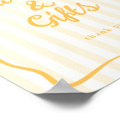 Tafelbord 'Gele Kaarten & Cadeaus' Poster (Hoek)