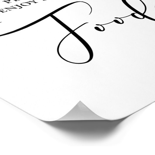 Tafelbord Olive Leaf Greenery Wedding Poster (Hoek)