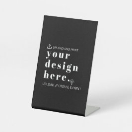 Tafelbord Teken je ontwerp Upload 4” x 6” Reclamebord Met Voetstuk