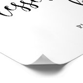 Tafelbord voor de dessertbar op een landelijke bru poster (Hoek)