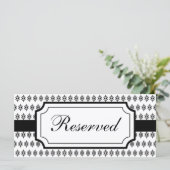 Tafelbord voor de Kaart van de legante bruiloft ge (Staand voorkant)