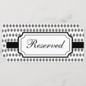 Tafelbord voor de Kaart van de legante bruiloft ge (Voorkant / Achterkant)