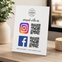 Tafelbordje voor sociale media | Instagram Faceboo