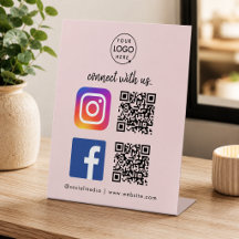Tafelbordje voor sociale media | Instagram Faceboo