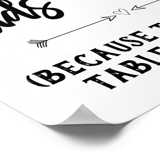 Tafelbordjes voor weduwen kinderen poster (Hoek)