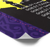 Tafelbruiloft Arabian Night Poster Paars Seating (Hoek)