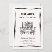 Tafelbruiloft Kaart (Voorkant)