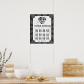 Tafelbruiloft Zitplaatsen 12 Steampunk Wedding Hea Poster (Keuken)
